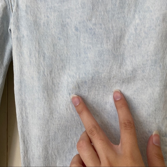 Levi's Ribcage Straight High Waist Ankle Lose your Marbles Acid Wash Jeans 29 - Picture 5 of 8